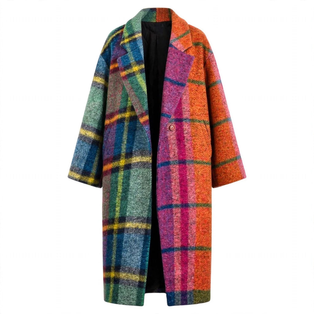 Marina Holloway | Oversized Plaid Longline Coat