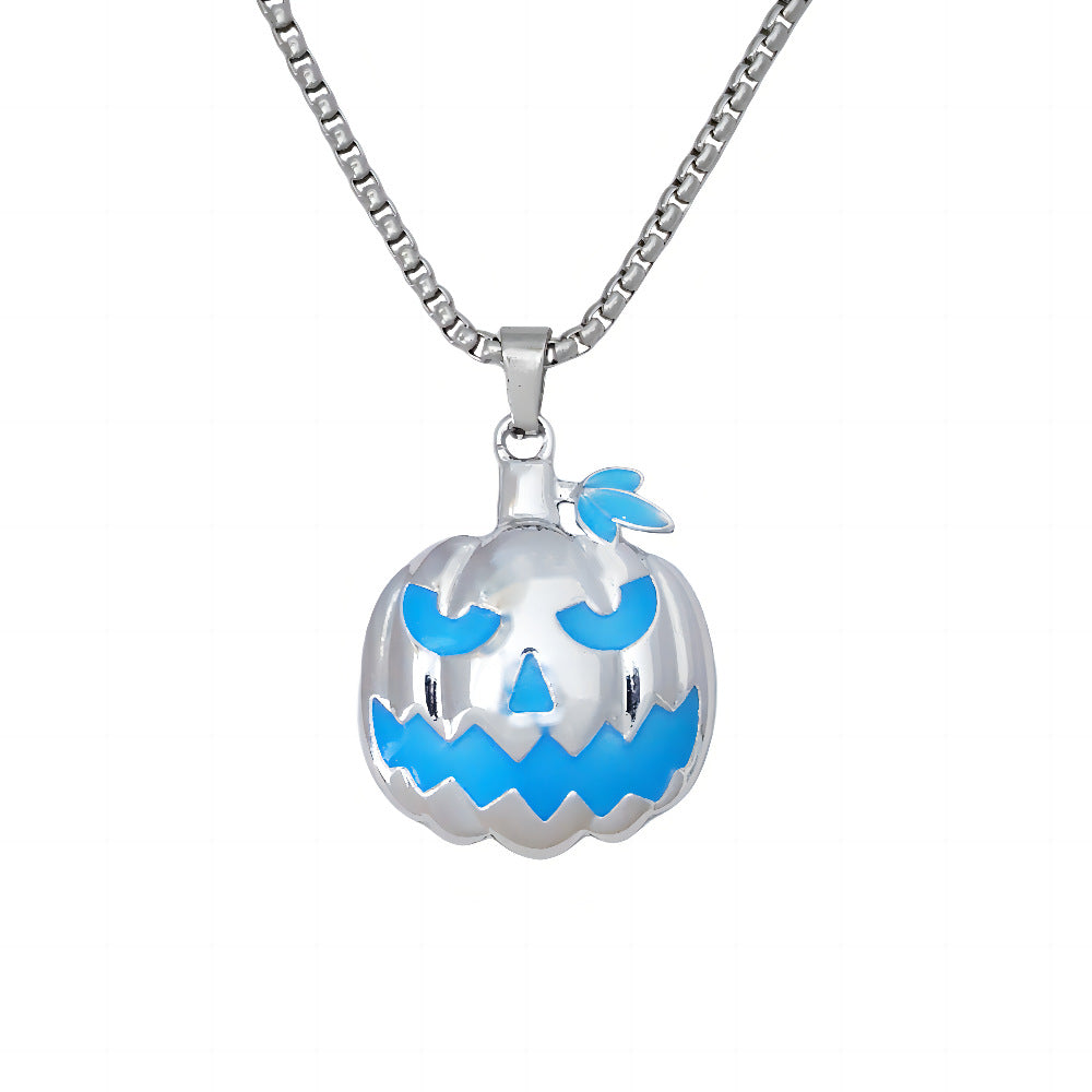 Beatrice Harrison | Glowing Pumpkin Halloween Necklace