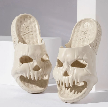 Nigel Trevelyan | Skull-Face Halloween Slippers