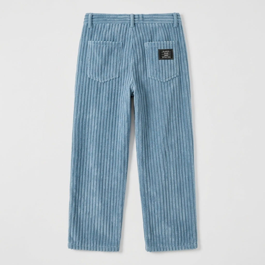 Callum Pratt | Classic Corduroy Wide-Leg Trousers For Men