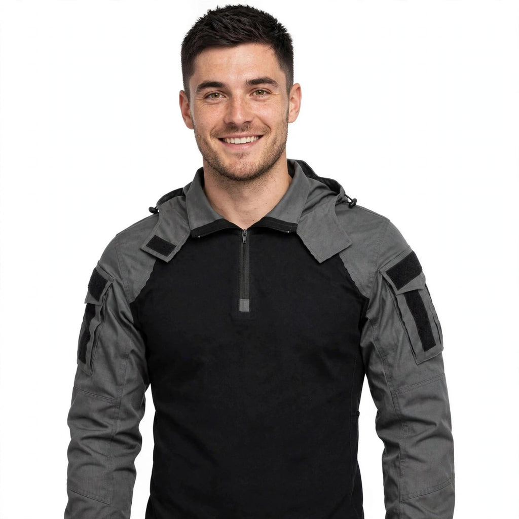 Graham Whitfield | Tactical Long Sleeve Duty Shirt With Hood