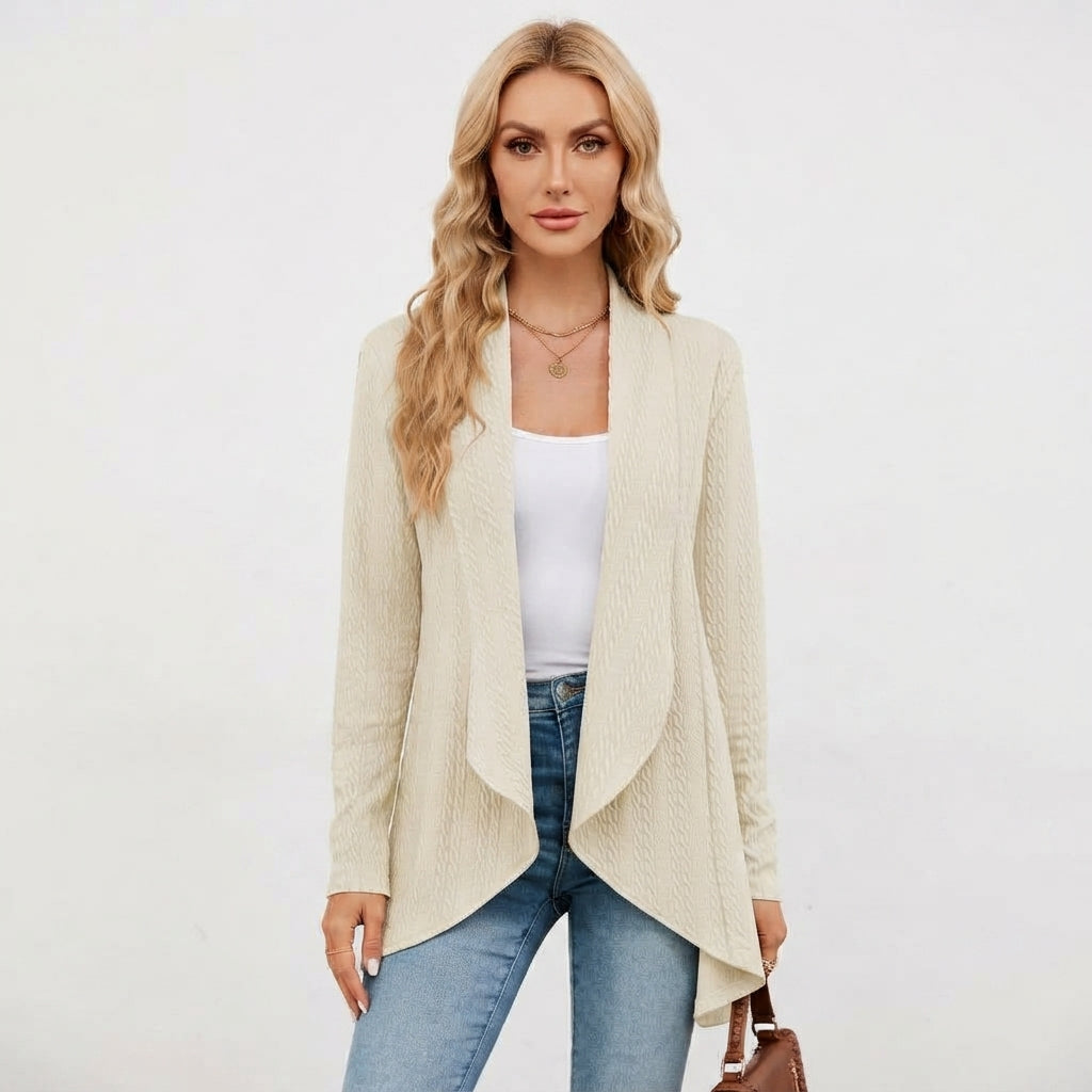 Camilla Osborne | Cable Knit Waterfall Cardigan