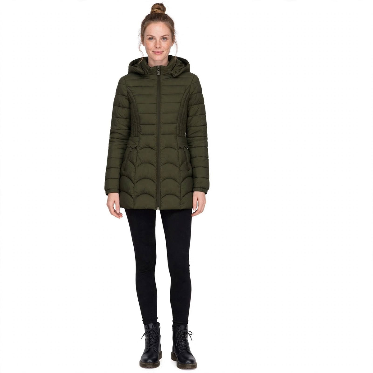 Bridget Halloway | Quilted Puffer Coat With Hood