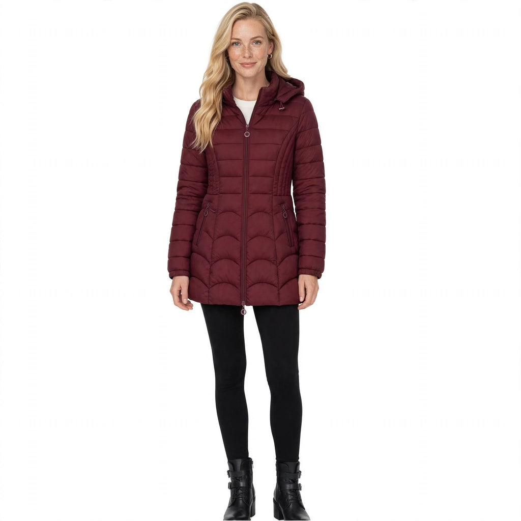 Bridget Halloway | Quilted Puffer Coat With Hood