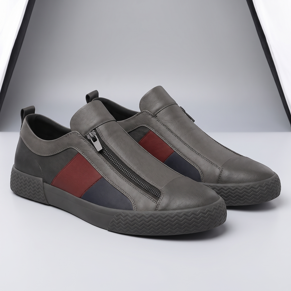 Nathaniel Doyle | Leather Colour-Block Sneakers For Men