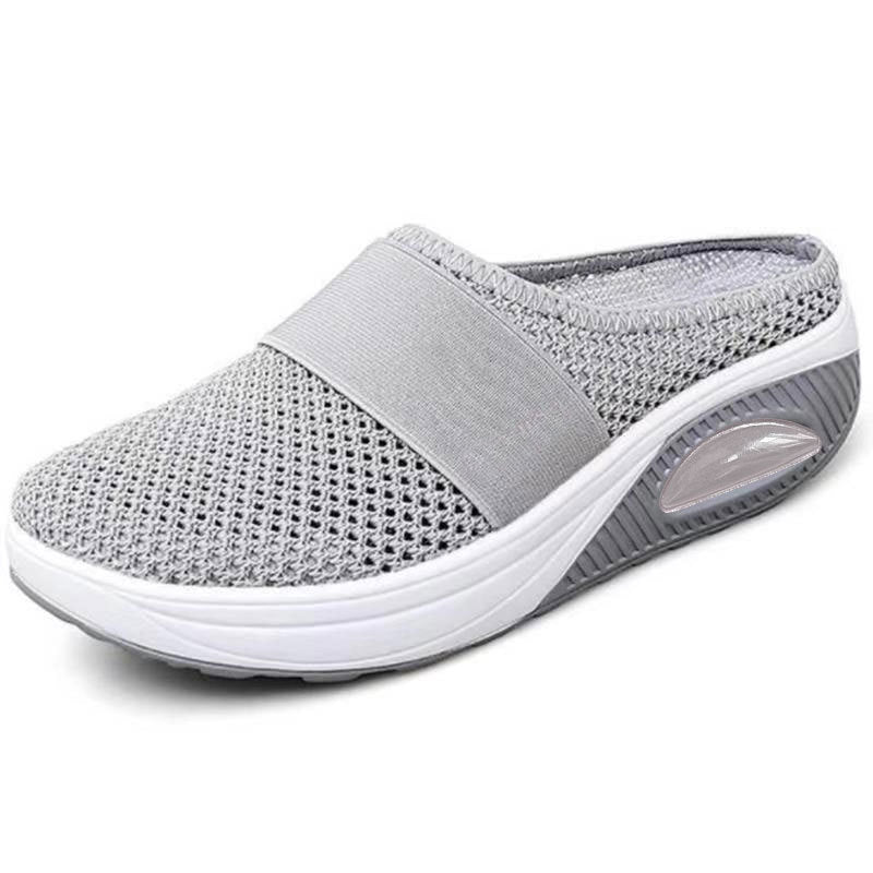 Cecily Hartwell | Mesh Slip-On Slippers With Platform Sole