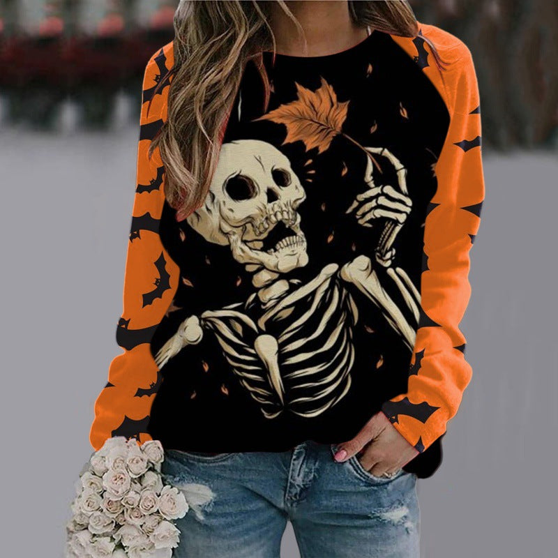 Edith Sowerby | Witch Halloween Sweater With Moonlit Print