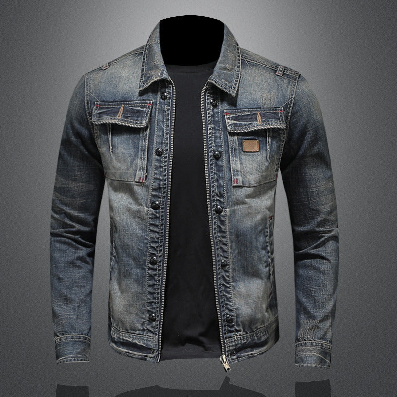 Duncan Marlowe | Vintage Wash Denim Mens Jacket