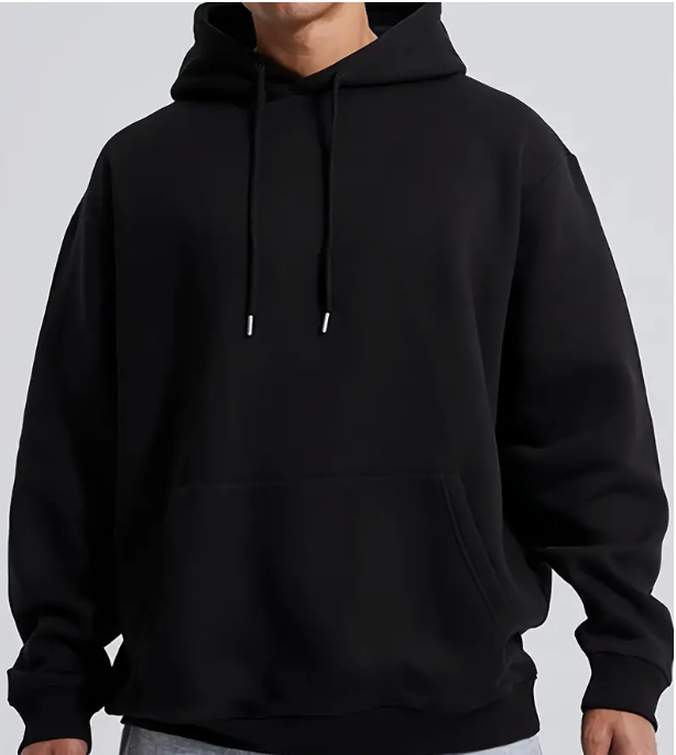 Henry Colton | Oversized Black Hoodie for Men