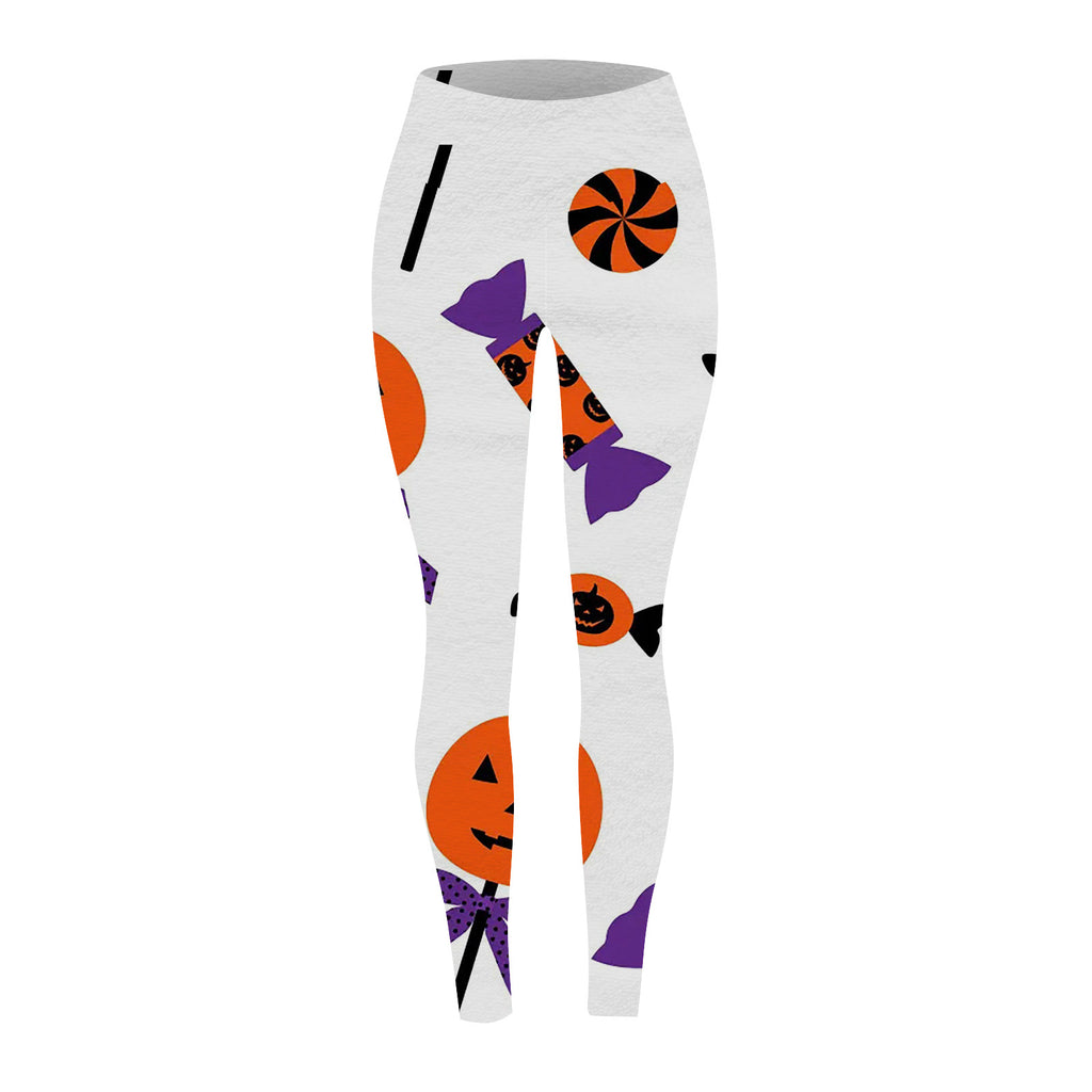 Marnie Ellacott | Pumpkin Print Leggings For Halloween