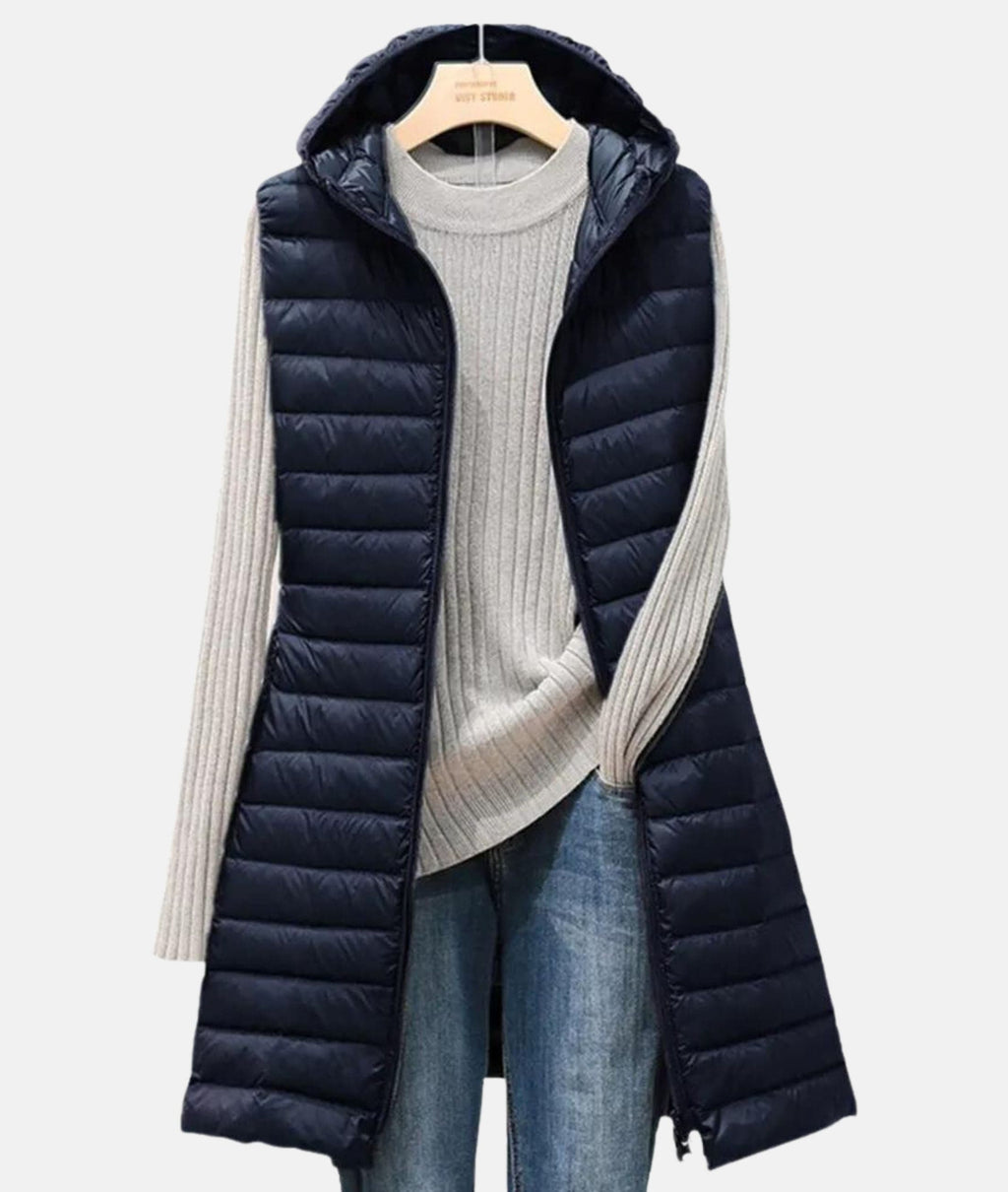 Amelia Williams | Longline Quilted Puffer Vest