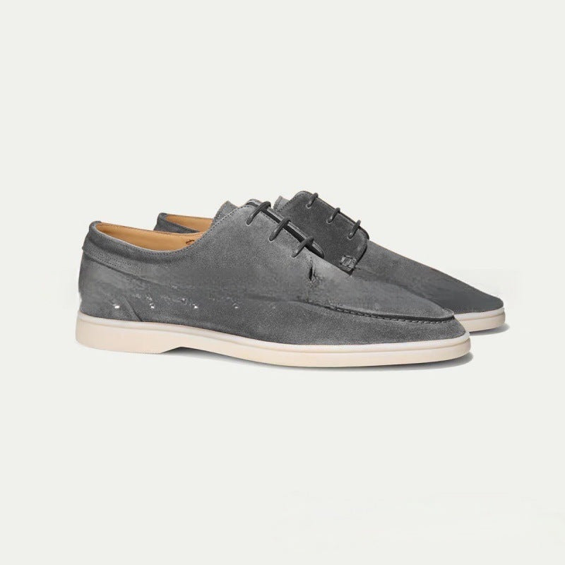 Graham Sutcliffe | Suede Lace-Up Boat Shoes