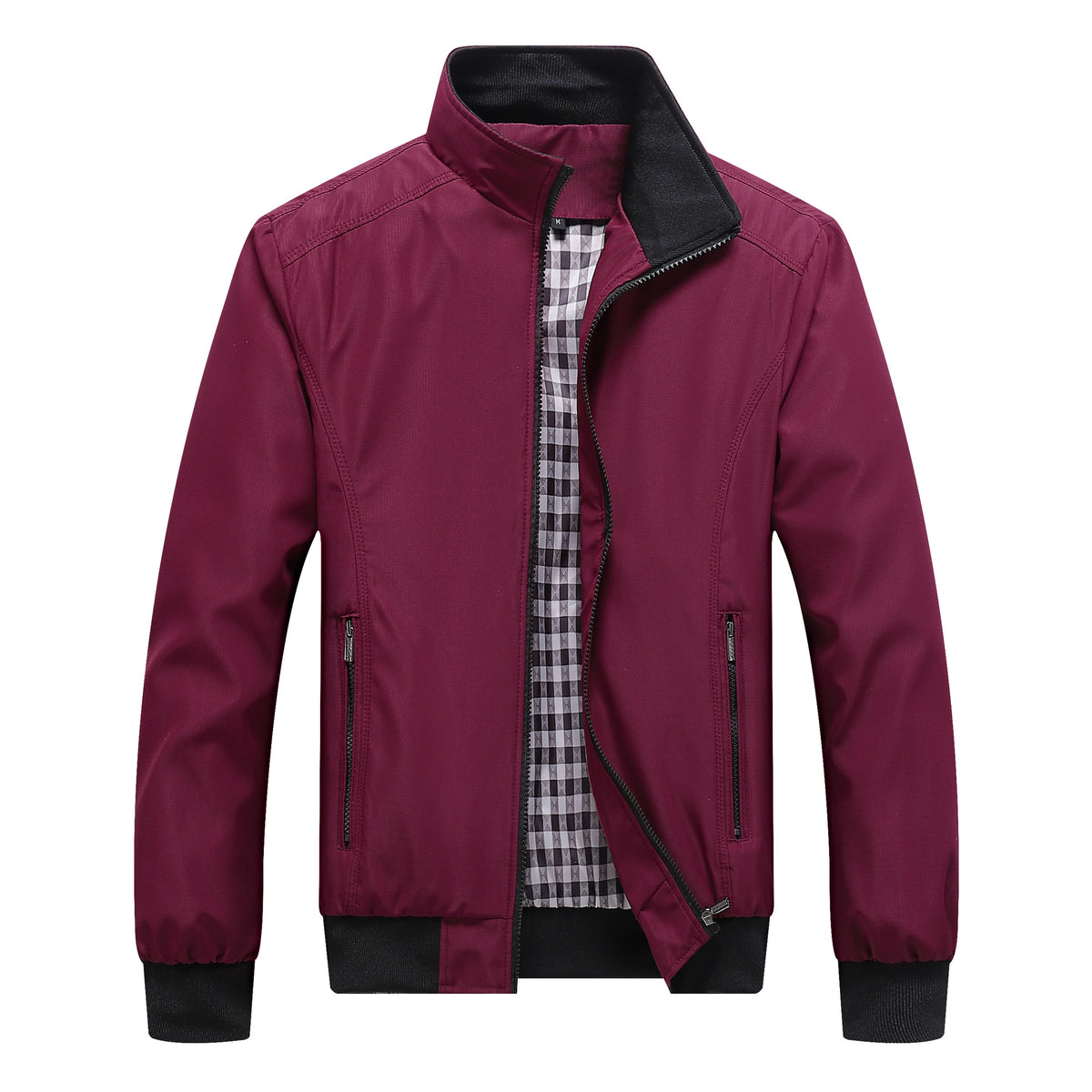 Lachlan Ferris | Olive Green Mens Jacket With Zip Front