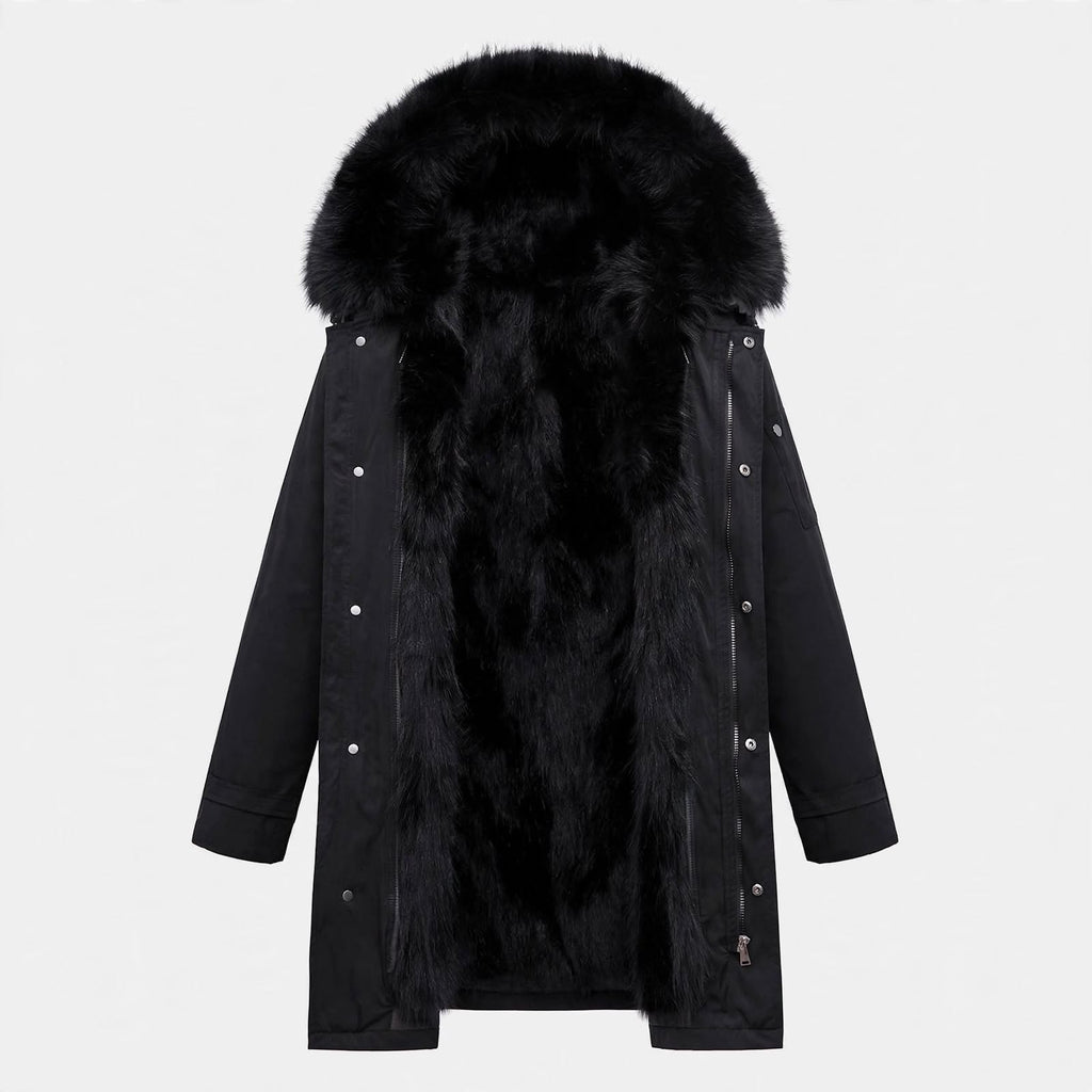 Duncan Holloway | Faux Fur Hooded Mens Coat