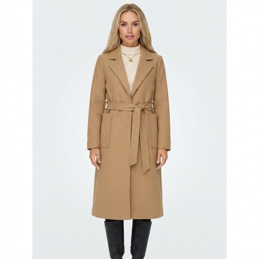 Constance Bennett | Belted Wool Wrap Coat