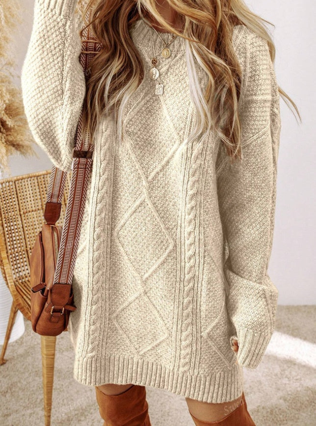 Matilda Wood | Cable Knit Sweater Dress for Women