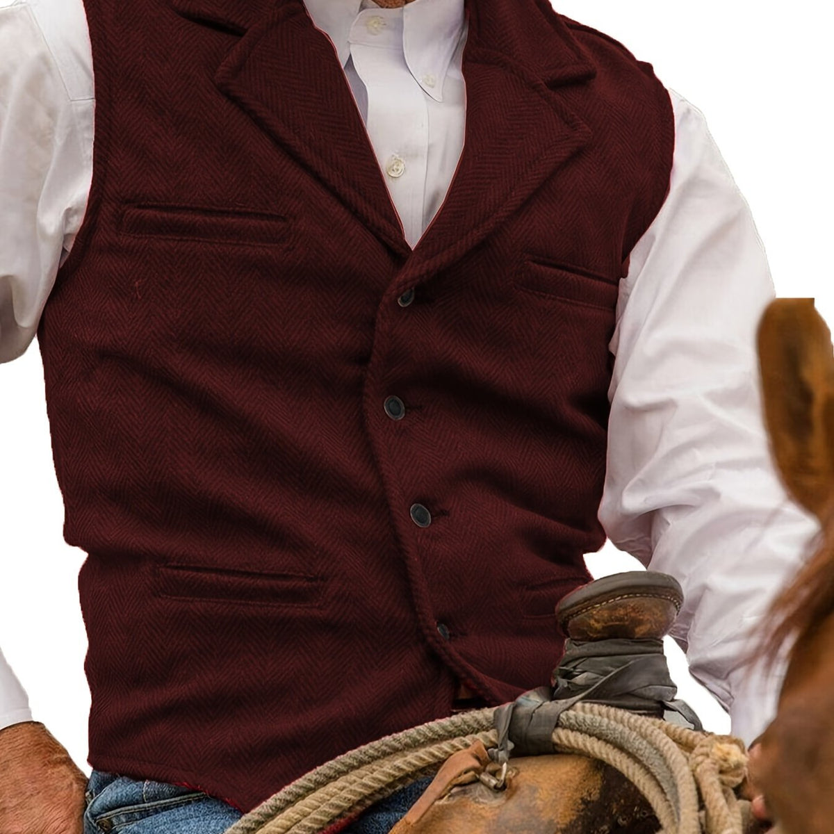 Percy Fairweather | Heritage Herringbone Vest