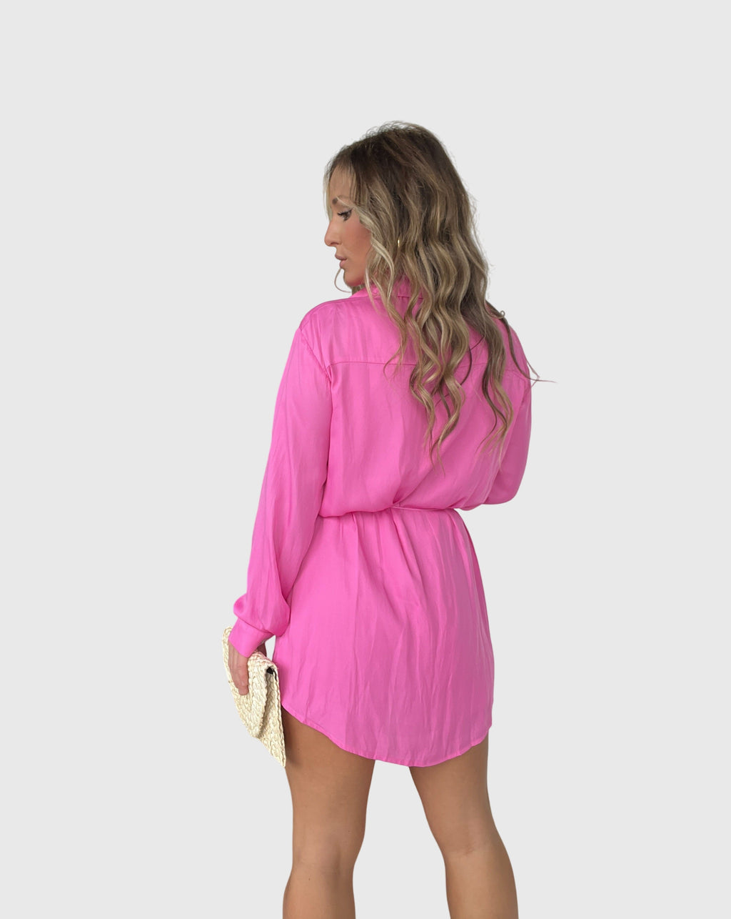 Imogen Sheppard | Burgundy Button-Front Romper Dress with Tie Waist