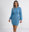 Eleanor Griffiths | Cable-Knit Mini Sweater Dress For Women