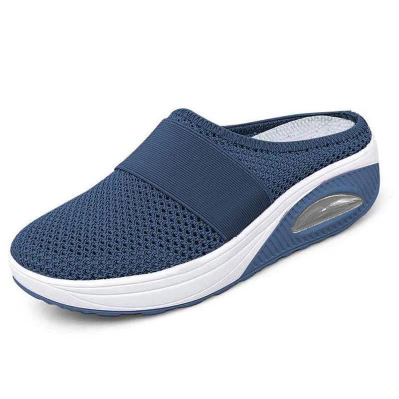 Cecily Hartwell | Mesh Slip-On Slippers With Platform Sole