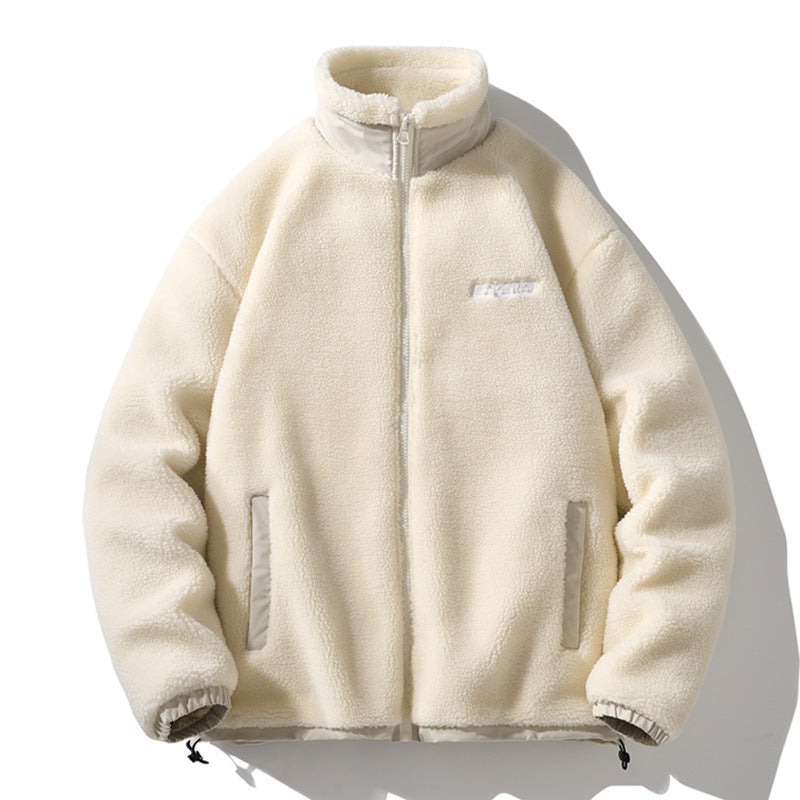 Reuben Marsh | Sherpa Fleece Mens Jacket with Stand Collar