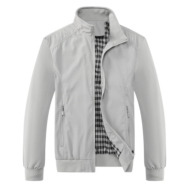 Lachlan Ferris | Olive Green Mens Jacket With Zip Front