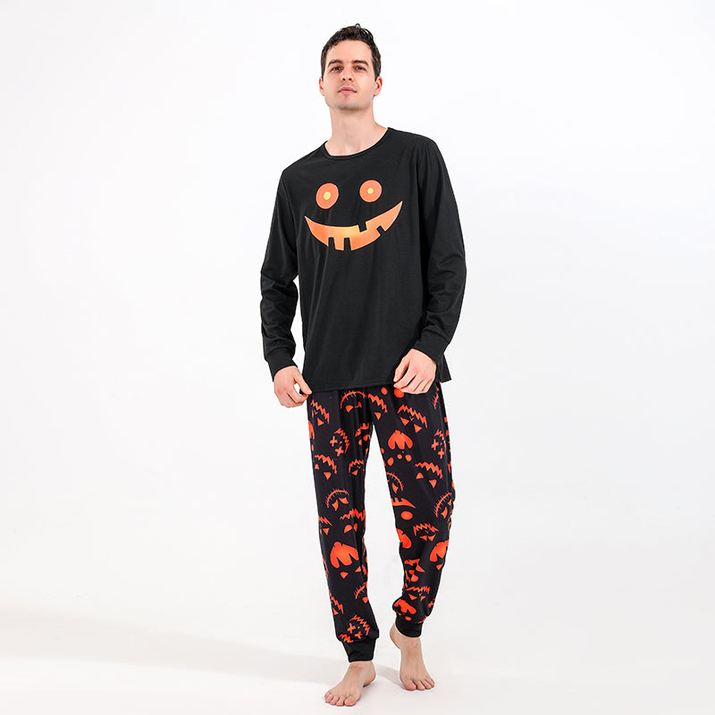 Freya Marsh | Pumpkin Print Halloween Pyjama Set For Couples