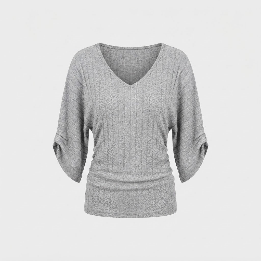 Daisy Edwards | Ribbed Knit V-Neck Top