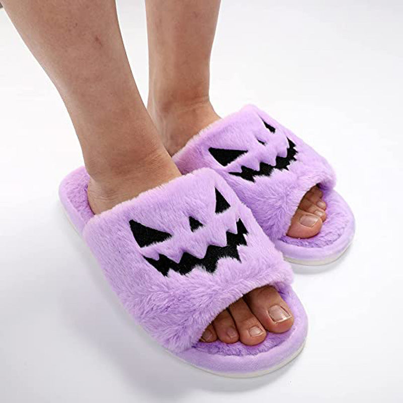 Phoebe Attwood | Pumpkin Face Halloween Slippers