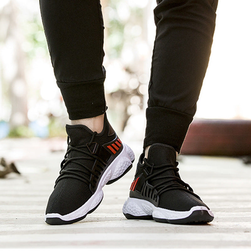 Duncan Ellery | White Mesh Sports Sneakers For Men