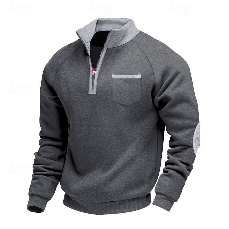 Alfie Sutton | Quarter-Zip Colour Block Pullover