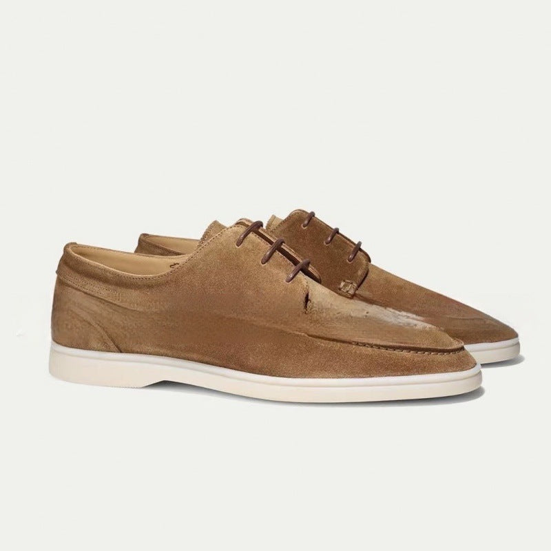 Graham Sutcliffe | Suede Lace-Up Boat Shoes