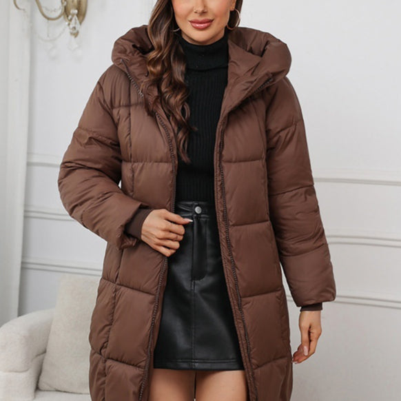Eleanor Hughes | Hooded Quilted Puffer Coat