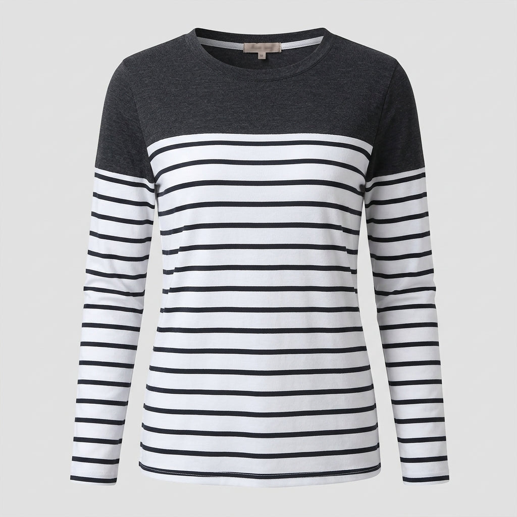 Deirdre Mulcahy | Striped Long Sleeve Top