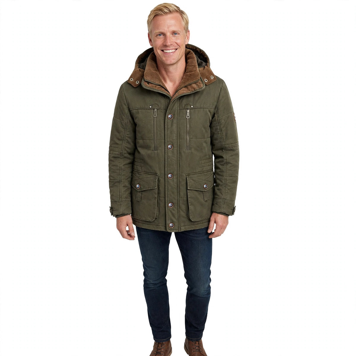 Graham Ashwood | Hooded Fleece-Lined Mens Coat