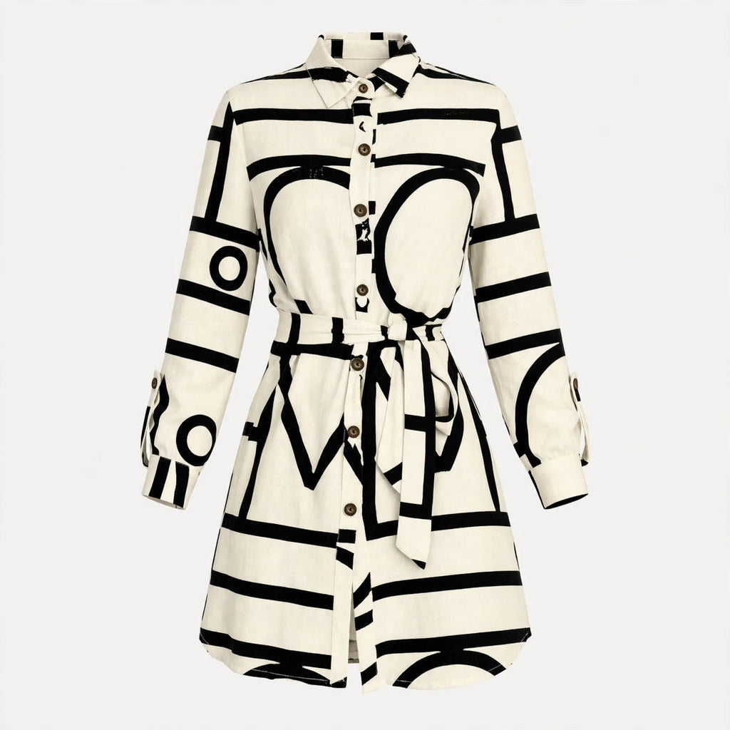 Eleanor Hartley | Printed Button-Front Shirt Dress