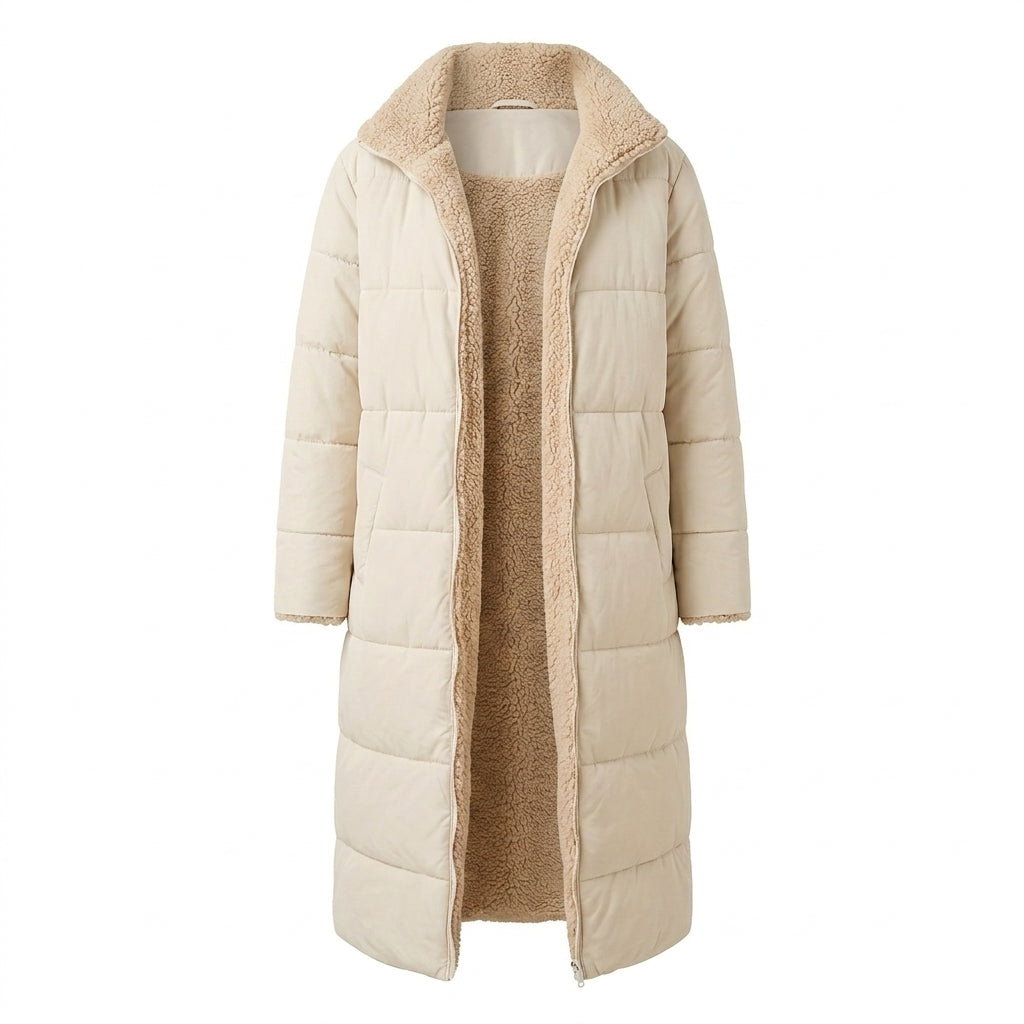 Diana Sutherland | Cozy Reversible Long Coat For Women