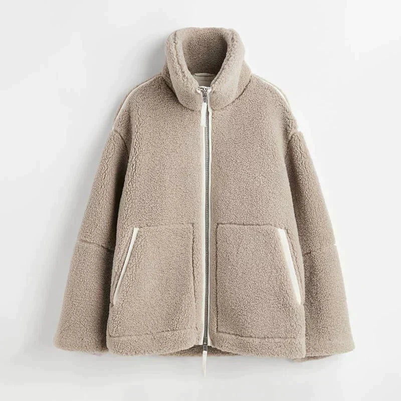 Oversized Teddy Zip Jacket