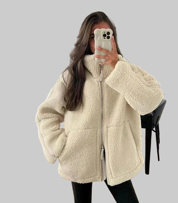 Oversized Teddy Zip Jacket