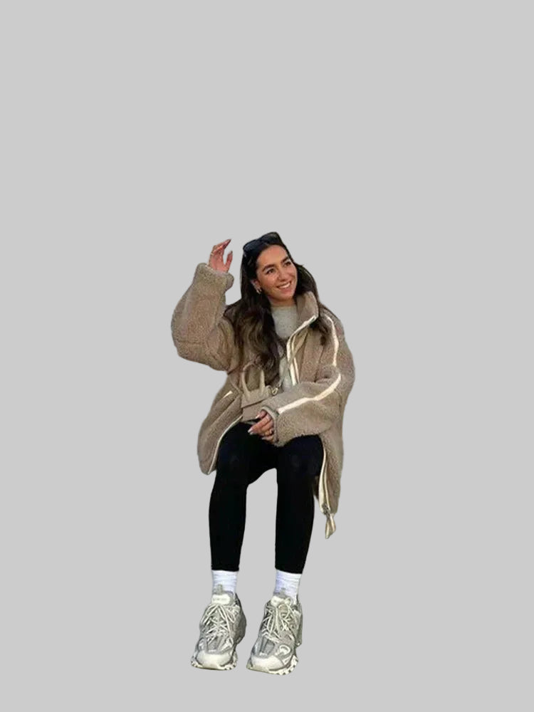 Oversized Teddy Zip Jacket