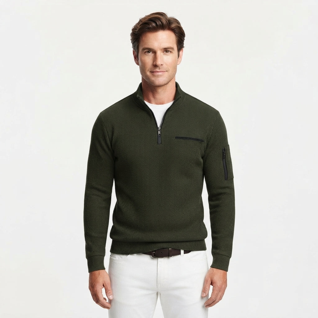 Duncan Prentice | Classic Quarter-Zip Sweater for Men