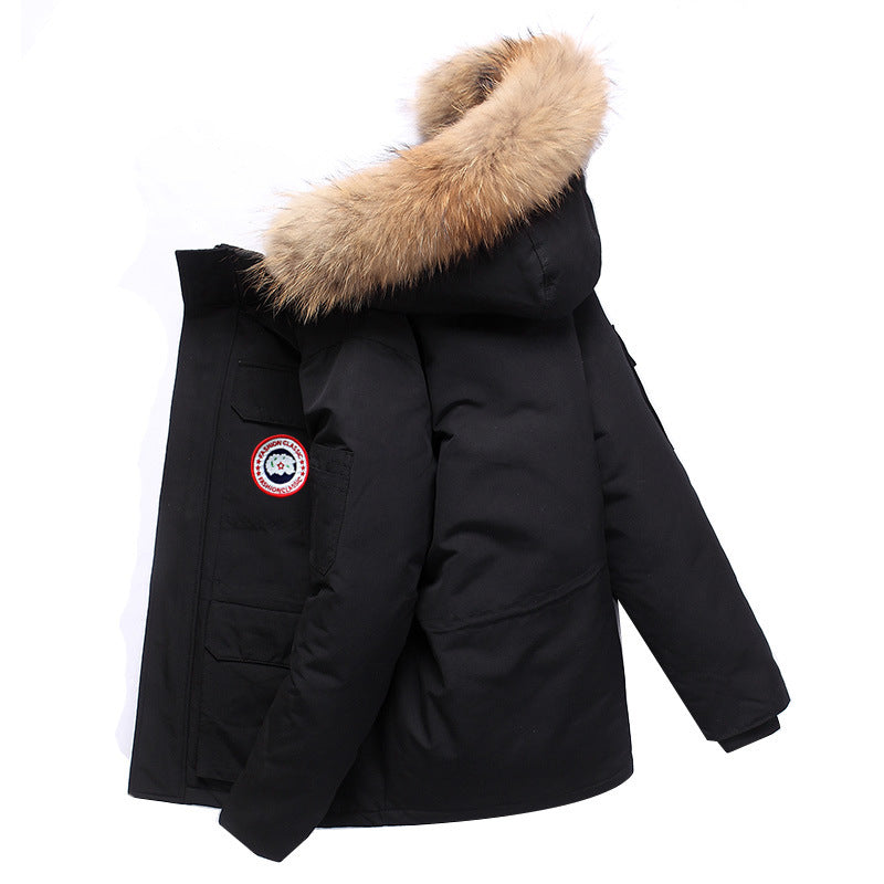 Roderick Blackthorn | Fur-Trim Mid-Length Mens Coat