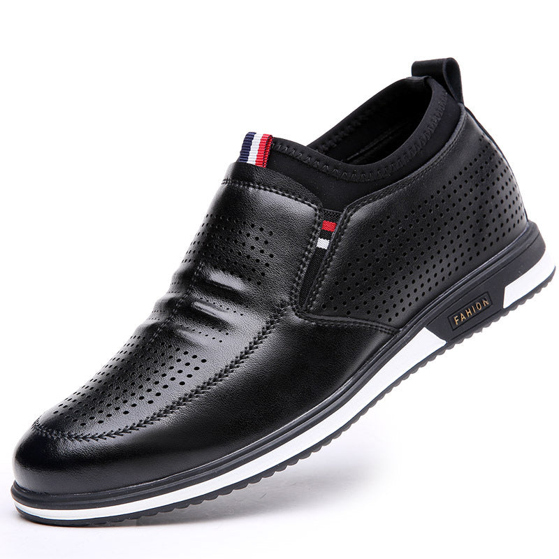 Henry Blackwell | Black Leather Slip-On Loafers