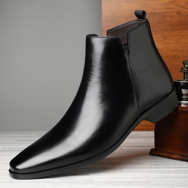 Ellis Pembroke | Leather Chelsea Boots With Pointed Toe