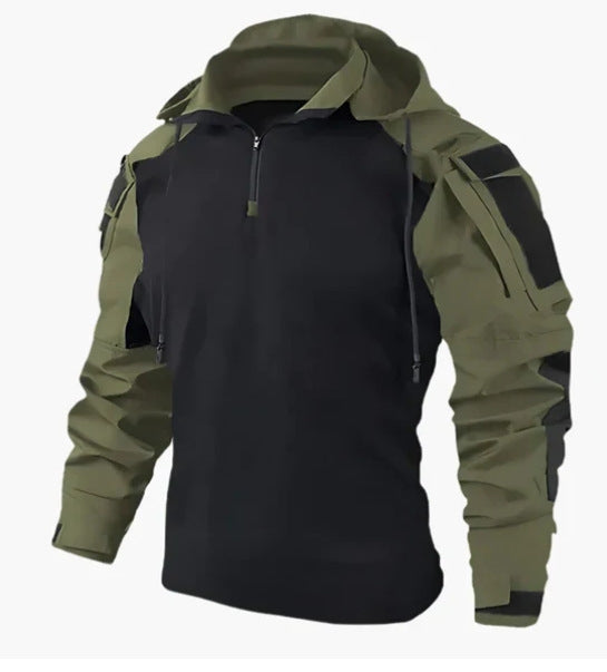 Graham Whitfield | Tactical Long Sleeve Duty Shirt With Hood