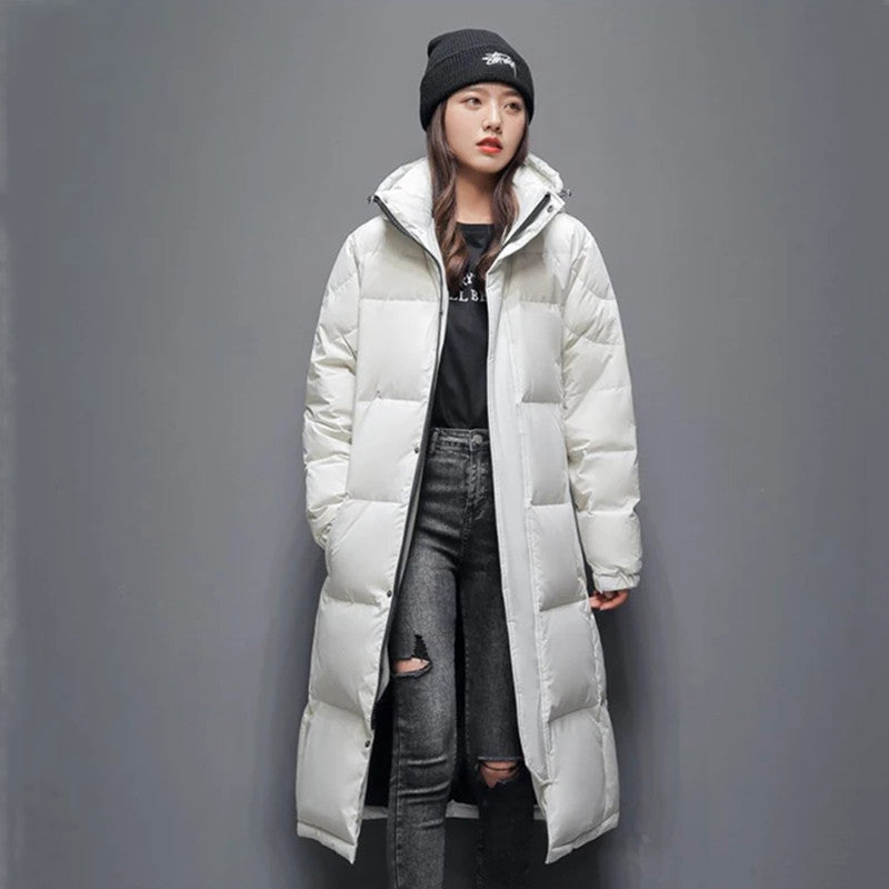 Hugo Pennington | Long Hooded Duck Down Mens Coat