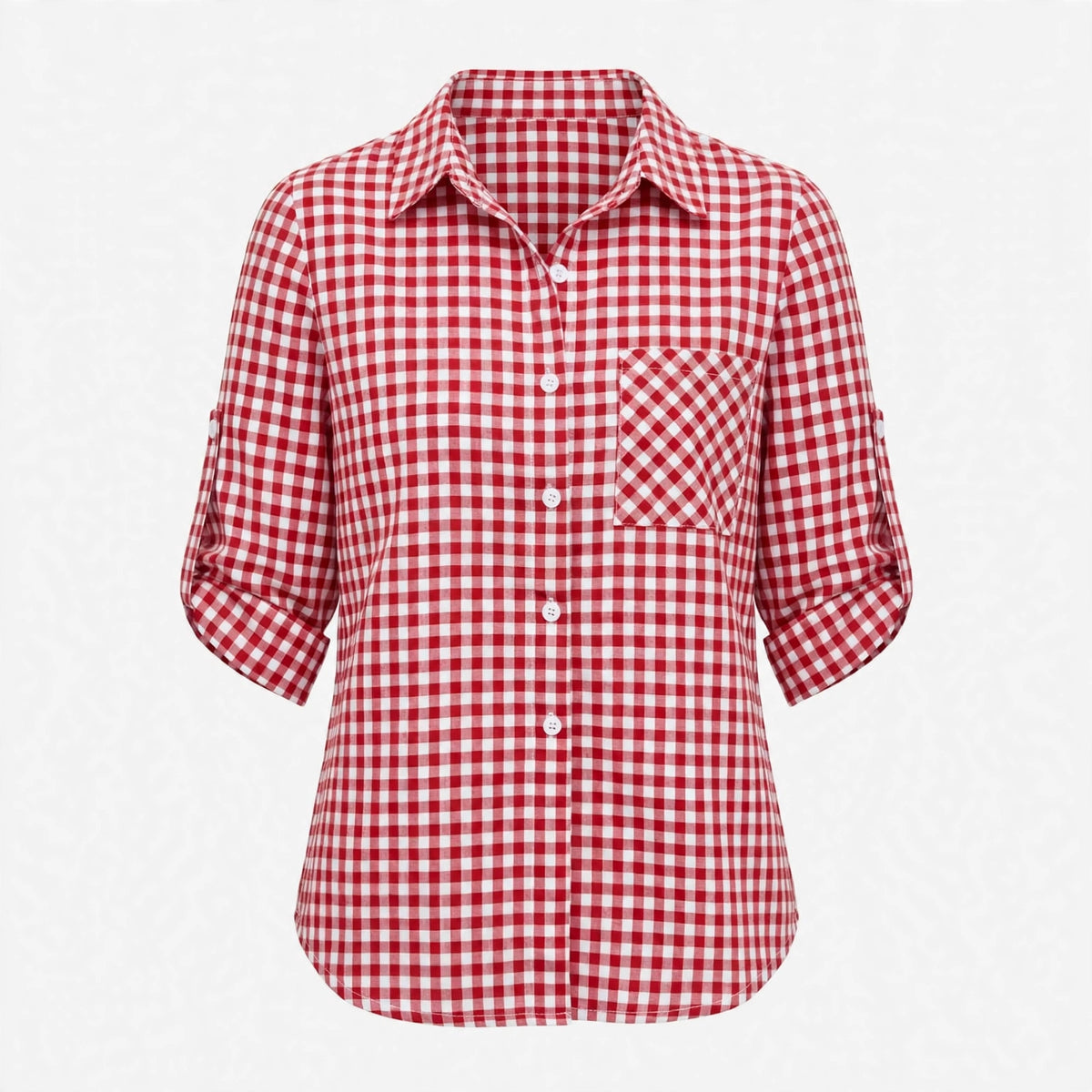 Nancy Fairfax | Gingham Check Shirt With Chest Pocket