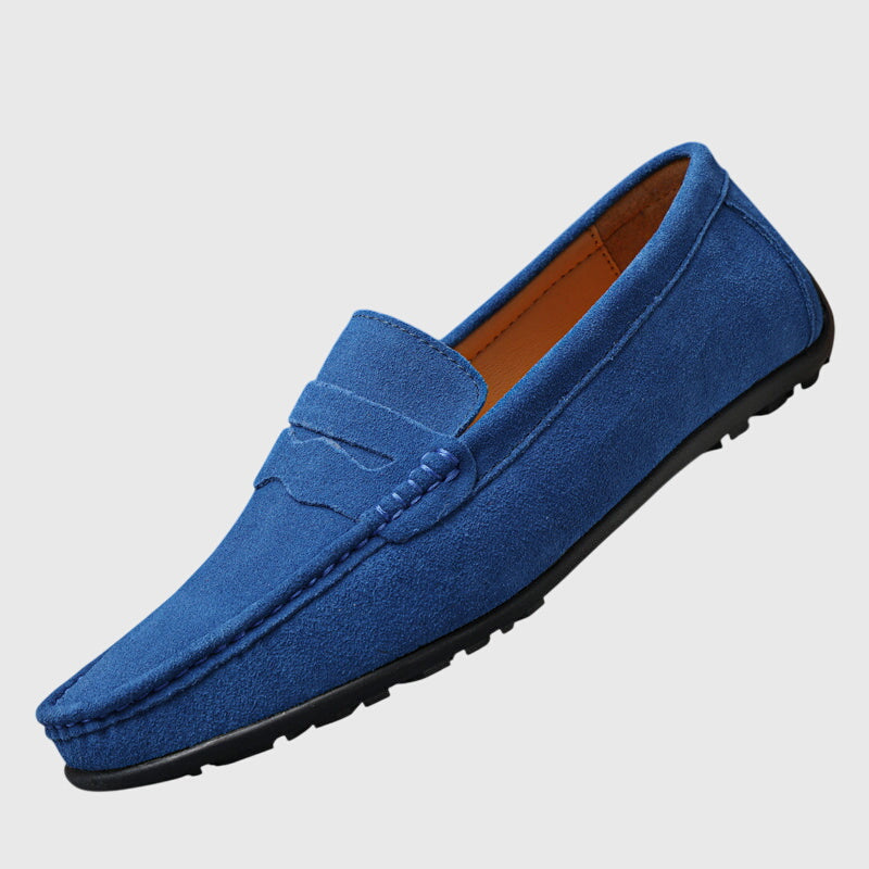 Poppy Winstanley | Suede Penny Loafers For Women