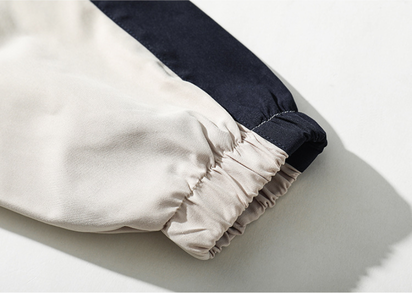 Callum Fenton | Colour-Block Mens Jacket With Zip-Up Front