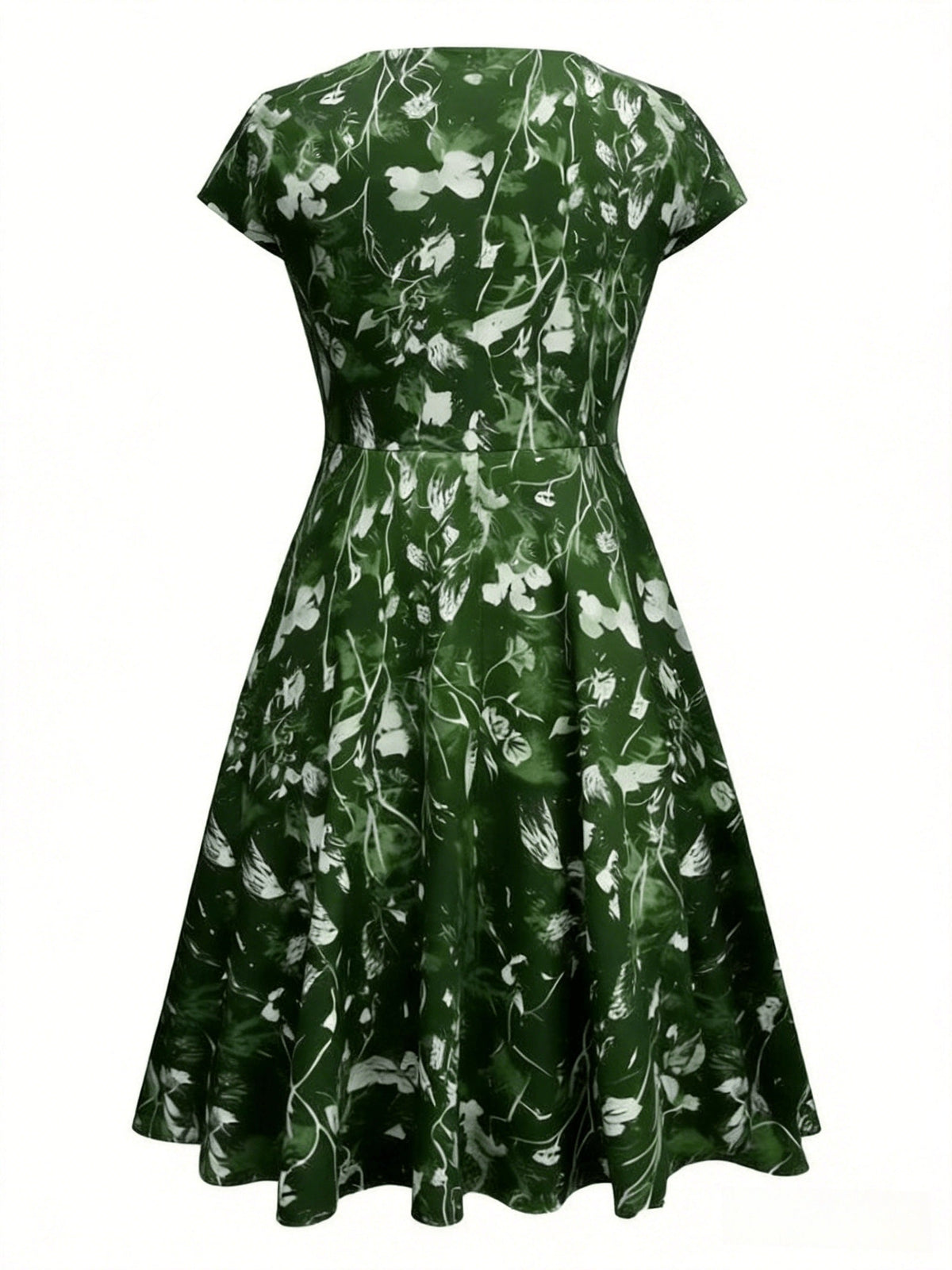Harriet Blackwood | Floral A-Line Midi Dress With Pockets